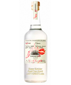 CASAMIGOS TEQUILA BLANCO JALAPENO - 750ML CUSTOM ENGRAVING                                                                      