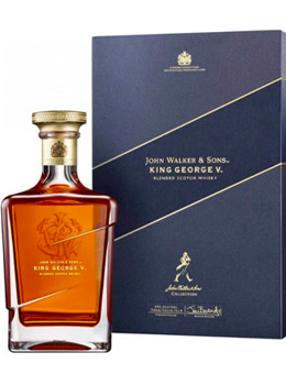 JOHNNIE WALKER SCOTCH - 750ML BLUE LABEL KING GEORGE V                                                                          