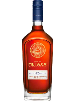 METAXA TWELVE STAR BRANDY - 750ML  